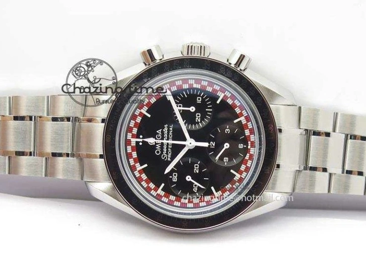 0516 Speedmaster SS 2013 Pro Racing On SS Bracelet Manual Winding Chrono Movement UrbanStyle 8230